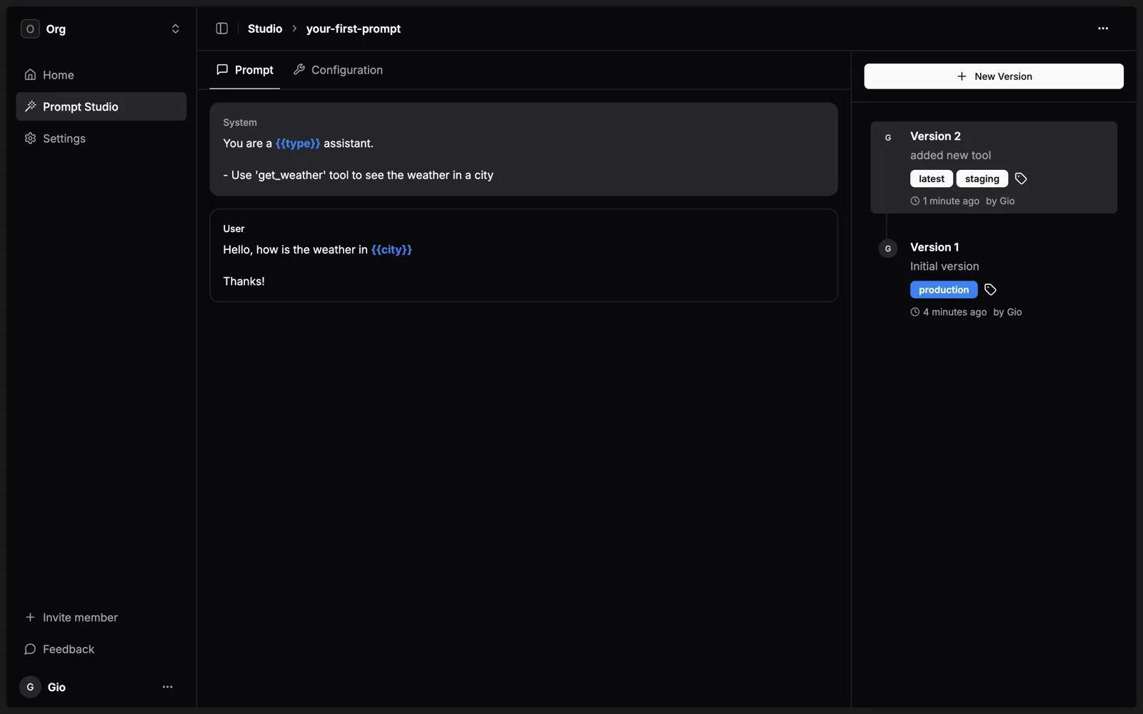 prompt-studio screenshot