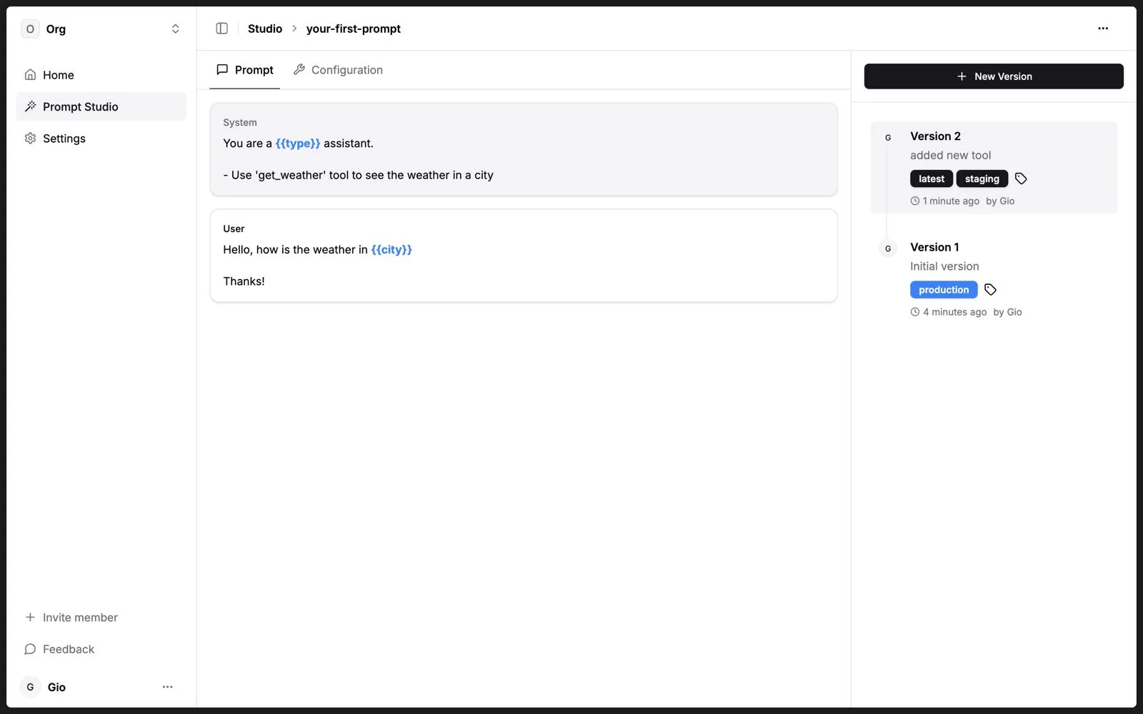 prompt-studio screenshot